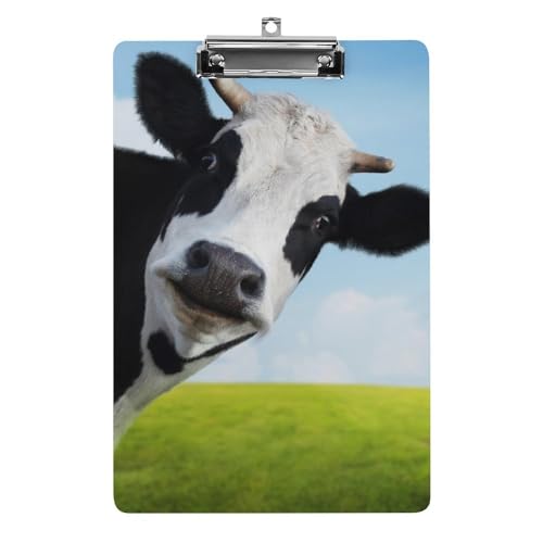 Klemmbretter für Kinder, lustiges Kuh-Druck, Acryl-Klemmbrett, leichtes Klemmbrett, A4-Größe, hält 21,6 x 32,5 cm, für Lehrer, Studenten, Frauen, Männer, Mädchen, Jungen Klemmbretter für Kinder, lustiges Kuh-Druck, Acryl-Klemmbrett, leichtes Klemmbrett, A4-Größe, hält 21,6 x 32,5 cm, für Lehrer, Studenten, Frauen, Männer, Mädchen, Jungen von Niapessel