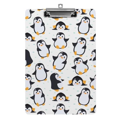 Klemmbretter für Kinder, niedlicher Pinguin-Druck, Acryl-Klemmbrett, leichtes Klemmbrett, A4-Größe, hält 21,6 x 32,5 cm, für Lehrer, Studenten, Frauen, Männer, Mädchen, Jungen Klemmbretter für Kinder, niedlicher Pinguin-Druck, Acryl-Klemmbrett, leichtes Klemmbrett, A4-Größe, hält 21,6 x 32,5 cm, für Lehrer, Studenten, Frauen, Männer, Mädchen, Jungen von Niapessel