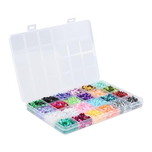 24 Farben Pailletten zum Basteln 5mm Pailletten zum Stoff Runden Pailletten Basteln Bastelmaterial Bastel Zubehör Bastelzubehör, und Transparenter Aufbewahrungsbox 24 Farben Pailletten zum Basteln 5mm Pailletten zum Stoff Runden Pailletten Basteln Bastelmaterial Bastel Zubehör Bastelzubehör, und Transparenter Aufbewahrungsbox von NiceLand