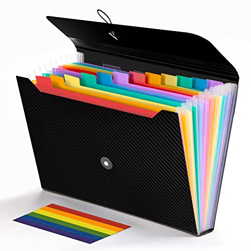 Fächermappe mit leeren Etiketten, Ordnungsmappe mit erweiterbarem Deckel Fächermappe mit leeren Etiketten, Ordnungsmappe mit erweiterbarem Deckel von Nicecho