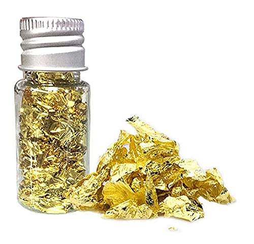 Essbares Blattgold mit Goldfolie, 24 Karat Blattgold, essbares Blattgold, Dekoration für Kuchen, Mousse, Dekoration, Basteldekoration von Nicejoy