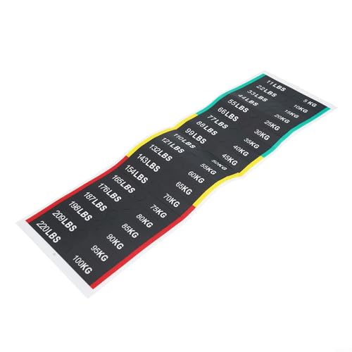 Gym Weight Stack Labels Equipment Stickers for Fitness Machine Number Labels, with Clear Markings from 5.0-99.8 kg PP Material Adhesives Removable von Niceminiwall