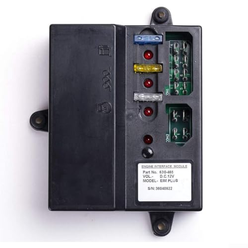 Niceminiwall 12 V Motorschnittstellenmodul EIM 630-088 630-465 Generatorsteuermodul für FG Wilson Genset Olympian Massage Ferguson Anlasser Kraftstoff-Magnetspule für Relais (0) von Niceminiwall