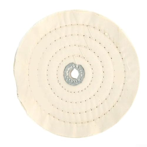 Niceminiwall 20,3 cm große Polierscheibe aus Baumwolle für Schleifmaschinen, weiches Tuch, mehrschichtiges Rad mit 16 mm Dornloch, langlebiges Schleifzubehör für glatte Niceminiwall 20,3 cm große Polierscheibe aus Baumwolle für Schleifmaschinen, weiches Tuch, mehrschichtiges Rad mit 16 mm Dornloch, langlebiges Schleifzubehör für glatte von Niceminiwall