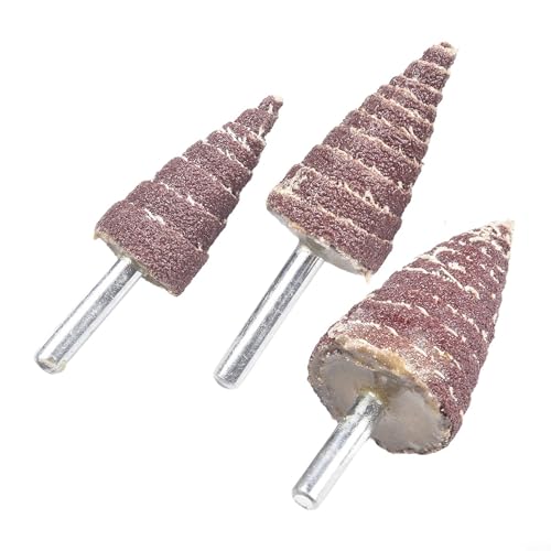 Niceminiwall 6 mm Schaft, konisch, Schleifpapier, Fächerscheiben, Schleifkopf-Set, Körnung 80, kegelförmig, Schleifwerkzeug für Bohrmaschine und Schleifmaschine, 20 mm, 25 mm, 30 mm Größen Niceminiwall 6 mm Schaft, konisch, Schleifpapier, Fächerscheiben, Schleifkopf-Set, Körnung 80, kegelförmig, Schleifwerkzeug für Bohrmaschine und Schleifmaschine, 20 mm, 25 mm, 30 mm Größen von Niceminiwall
