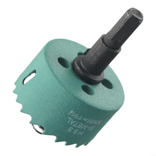 Niceminiwall Bimetallbohrer-Set, 16–50 mm, M42-Stahl für Holz, Gipskarton, PVC, Kunststoff, Aluminium, Metall, kompatibel mit Bohrmaschinen und Elektrowerkzeugen (50 mm) von Niceminiwall