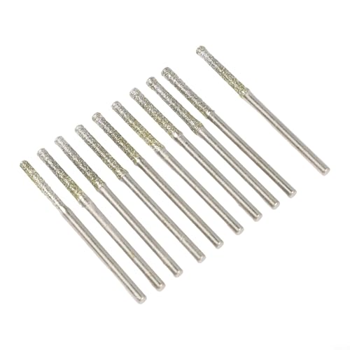 Niceminiwall Bohrer-Set, 0,8–2,5 mm, mit 2,35 mm Schaft für Glas, Jade, Bernstein, Schmuck, Fliesen, Porzellan, Keramik, Stein, Faser, Glas, Flasche, Lochbohrung, 10 Stück, 2,5 mm, 10 Stück Niceminiwall Bohrer-Set, 0,8–2,5 mm, mit 2,35 mm Schaft für Glas, Jade, Bernstein, Schmuck, Fliesen, Porzellan, Keramik, Stein, Faser, Glas, Flasche, Lochbohrung, 10 Stück, 2,5 mm, 10 Stück von Niceminiwall