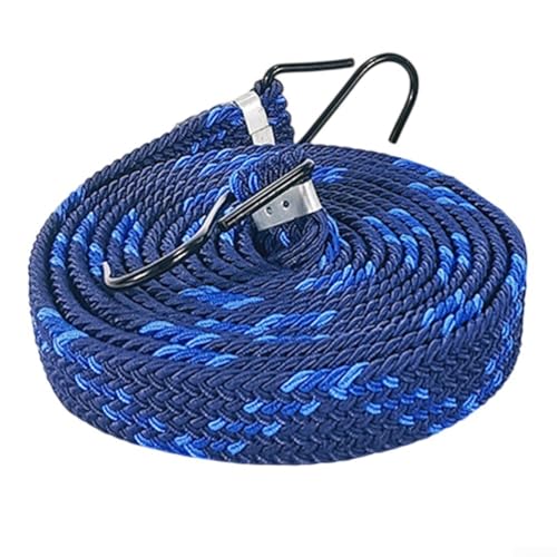 Niceminiwall Extra lange, robuste Bungee-Seile mit Haken, starke elastische Latex-Spanngurte für Ladung, Gepäck, Motorrad, Auto und LKW, dauerhaftes Gummi (4 m) von Niceminiwall