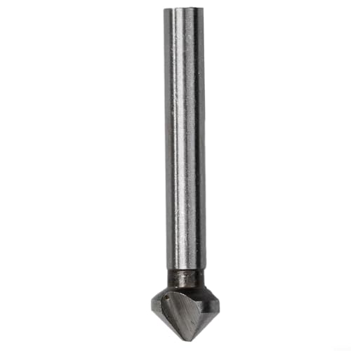 Niceminiwall Für HSS-3-Rillen-90-Grad-Kegelsenker-Bohrer, Fasenfräser für Edelstahl, Aluminium, Kohlenstoffstahl, Eisen, PVC, Holzplatte mit Schleiffunktion und (16,5 mm) von Niceminiwall