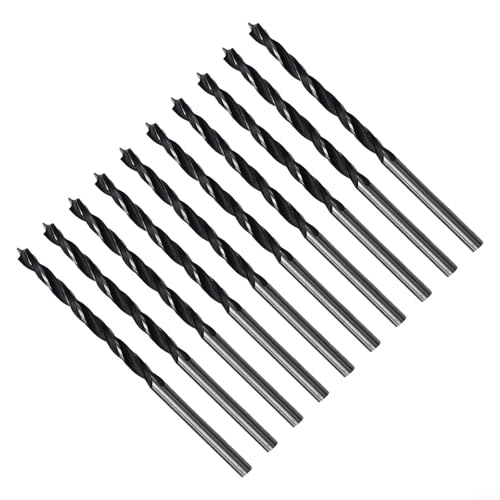 Niceminiwall Holzbearbeitungsbohrer mit Zentrierspitze für Holz und Kunstholz, hohe Festigkeit und Härte, 3 mm Durchmesser, 10 Stück Niceminiwall Holzbearbeitungsbohrer mit Zentrierspitze für Holz und Kunstholz, hohe Festigkeit und Härte, 3 mm Durchmesser, 10 Stück von Niceminiwall