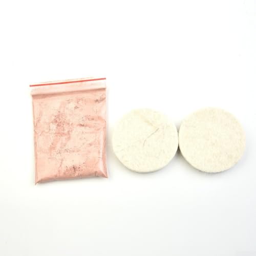 Niceminiwall Kristall-Polierset mit Ceroxid-Pulver, Filzpads, Schleifpapier und Trägerpad für die Entfernung und Wiederherstellung von Uhrglas-Kratzern – 20-teiliges Set (0) von Niceminiwall