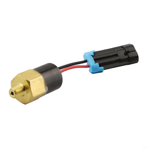 Niceminiwall Öldruckschalter-Sensor 6657389 6676053 für Bobcat-Bagger-Motorteile, Kunststoff, Metallkonstruktion, Standardgröße, schwarzes Messing, kompatibler Ersatz (0) von Niceminiwall