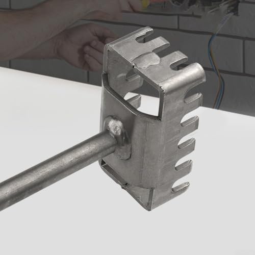 Niceminiwall Quadratischer Lochstanzer Werkzeug für Elektriker und Heimwerker, schneller präziser Schnitt für Wandschalter-Steckdosen, kompatibel mit 86 Typ und 118 Typ-Abzweigdosen, Metall (B) von Niceminiwall