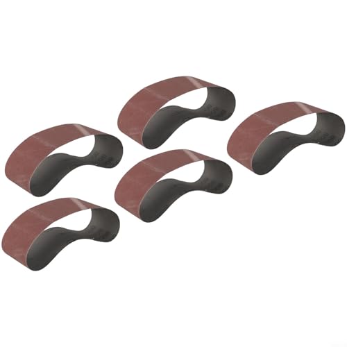 Niceminiwall Schleifbänder, 75 x 457 mm, Aluminiumoxid, Körnung 40–800, 5 Stück, für Bandschleifmaschinen, dauerhaftes Schleifpapier für Holz, Metall, Kunststoff, Elektrowerkzeug (5 Stück, Körnung 800 Niceminiwall Schleifbänder, 75 x 457 mm, Aluminiumoxid, Körnung 40–800, 5 Stück, für Bandschleifmaschinen, dauerhaftes Schleifpapier für Holz, Metall, Kunststoff, Elektrowerkzeug (5 Stück, Körnung 800 von Niceminiwall