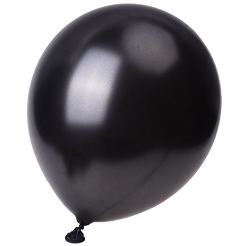 Nicfaky 25 x 30,5 cm schwarze Hochzeitsballons von Nicfaky