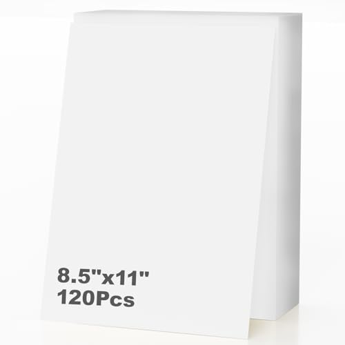 120 Blatt Karton, 21,6 x 27,9 cm, schweres Einband, 8,5 x 11, 190 g/m², hellweißes Kartonpapier für Heimwerker, professionellen Druck, Hochzeitseinladungen, Bürokarten und Bastelarbeiten 120 Blatt Karton, 21,6 x 27,9 cm, schweres Einband, 8,5 x 11, 190 g/m², hellweißes Kartonpapier für Heimwerker, professionellen Druck, Hochzeitseinladungen, Bürokarten und Bastelarbeiten von Nichela