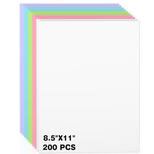 200 Blatt farbiger Karton, 21,6 x 28,9 cm, schweres Kartonpapier, 21,6 x 28,9 cm, 190 g/m² Kartonpapier für Heimwerker, professionellen Druck, Hochzeitseinladungen, Bürokarten und Bastelarbeiten 200 Blatt farbiger Karton, 21,6 x 28,9 cm, schweres Kartonpapier, 21,6 x 28,9 cm, 190 g/m² Kartonpapier für Heimwerker, professionellen Druck, Hochzeitseinladungen, Bürokarten und Bastelarbeiten von Nichela