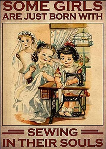 Nichpedr Vintage-Wanddekoration, Metallposter, Plakette "Sewing in Their Souls", Nähmaschine, Quilten, Frauen, Eisenmalerei, Wanddekoration, Poster, Wandkunst, nostalgisches Blechschild für Zuhause Nichpedr Vintage-Wanddekoration, Metallposter, Plakette "Sewing in Their Souls", Nähmaschine, Quilten, Frauen, Eisenmalerei, Wanddekoration, Poster, Wandkunst, nostalgisches Blechschild für Zuhause von Nichpedr