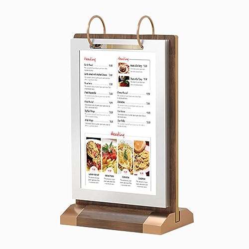 Niciksty A5 Ständer Aufsteller Tischaufsteller, Tischaufsteller A5 Ständer aus Holz, Tischkarten-Flip-Display für Hotel, Restaurant, Speisekarte, Werbung Niciksty A5 Ständer Aufsteller Tischaufsteller, Tischaufsteller A5 Ständer aus Holz, Tischkarten-Flip-Display für Hotel, Restaurant, Speisekarte, Werbung von Niciksty