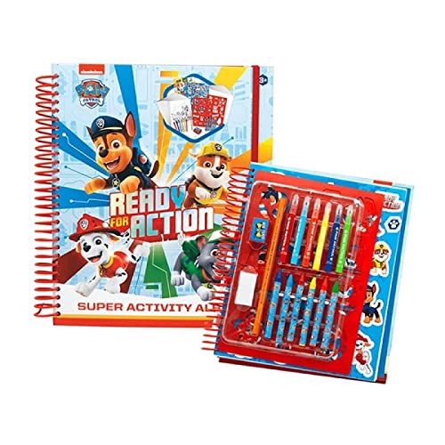 M.C. Paw Patrol Activity Buch 48 tlg. Malbuch Ausmalbuch Ringbuch Stifte Schablonen, Mehrfarbig M.C. Paw Patrol Activity Buch 48 tlg. Malbuch Ausmalbuch Ringbuch Stifte Schablonen, Mehrfarbig von Nickelodeon