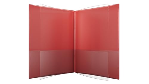 Izzy's Kunststoff-Ordner mit 6 Fächern, 2 Vollseitenhüllen, flexibel und langlebig, wasserabweisende Oberfläche, professionelles Design, hergestellt in den USA, ideale Taschenordner von Nicky's Folders