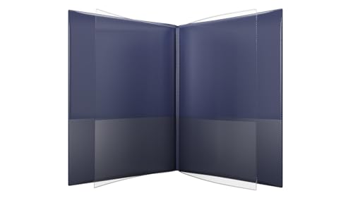 Izzy's Ordner 6-Pocket (Marineblau), wasserdicht, patentiert, reißfest, flexibler Kunststoff, hergestellt in den USA, Binderersatz von Nicky's Folders