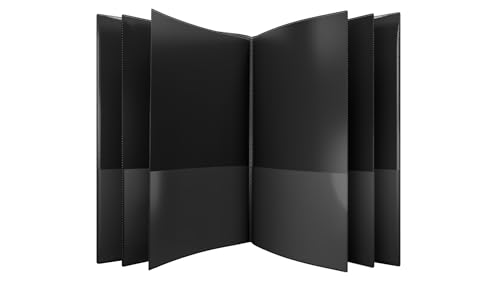 Nicky's® Multi Pocket Organizer, 10 oder 14 Seiten Ordner, wasserdicht, patentiert, reißfester, flexibler Kunststoff, hergestellt in den USA, Binderersatz (10-in-1 Schwarz) von Nicky's Folders