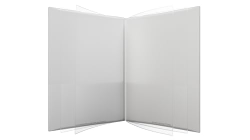 Nicky's® Multi Pocket Organizer, 10 oder 14 Seiten Ordner, wasserdicht, patentiert, reißfester, flexibler Kunststoff, hergestellt in den USA, Binderersatz (10-in-1 transparentes Weiß) von Nicky's Folders
