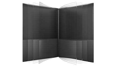 Nicky's® Multi Pocket Organizer, 10 oder 14 Seiten Ordner, wasserdicht, patentiert, reißfester, flexibler Kunststoff, hergestellt in den USA, Binderersatz (14-in-1 Schwarz) von Nicky's Folders