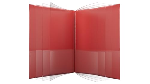 Nicky's® Multi Pocket Organizer, 10 oder 14 Seiten Ordner, wasserdicht, patentiert, reißfester, flexibler Kunststoff, hergestellt in den USA, Binderersatz (14-in-1 rot) von Nicky's Folders