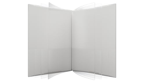 Nicky's® Multi Pocket Organizer, 10 oder 14 Seiten Ordner, wasserdicht, patentiert, reißfester, flexibler Kunststoff, hergestellt in den USA, Binderersatz (14-in-1 weiß) von Nicky's Folders