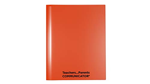 Nicky's Folder® Englisch-Kommunikator, Eltern-Lehrer-Ordner, patentierter, reißfester, flexibler Kunststoff, 2 Innentaschen, 2 Außenhüllen, Papier in Briefgröße, einfarbig (24 Stück) (orange) von Nicky's Folders