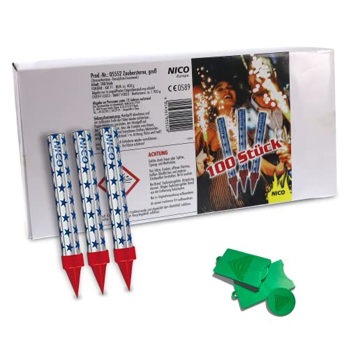 Nico Großpackung: 100 Zaubersterne - Zimmerfontänen Brenndauer ca. 50 Sek Nico Großpackung: 100 Zaubersterne - Zimmerfontänen Brenndauer ca. 50 Sek von Nico