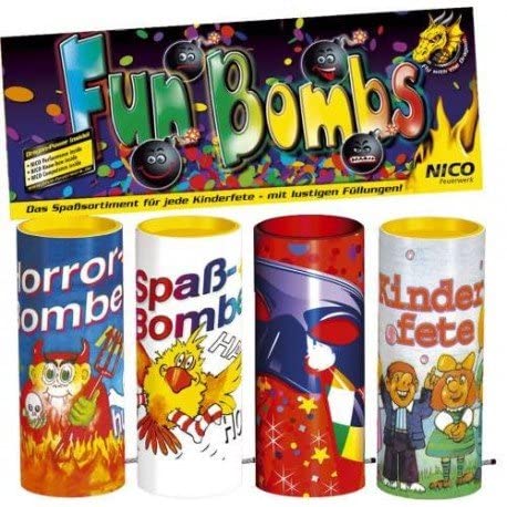 Nico Europe 56036 - Spassbomben, Verschiedene Spielwaren, 4er-Packung von Nico Europe GmbH