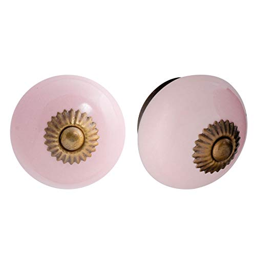 Nicola Spring Möbelknöpfe aus Keramik - Pink - 12 Stück Nicola Spring Möbelknöpfe aus Keramik - Pink - 12 Stück von Nicola Spring