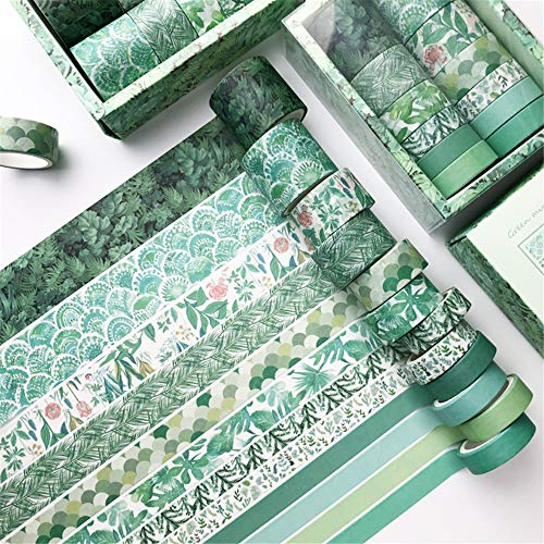 12er Set Washi Tape, Masking Tape Klebebänder Set Dekoratives Klebeband für DIY Scrapbooking (G) von Nicole Knupfer