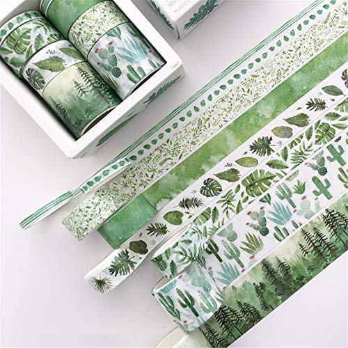 Nicole Knupfer 8 Rollen Washi Tape Set, Dekoratives Klebeband, DIY Papier Tape,Kollektion für Bastler, verschönert Journals, Karten und Scrapbooking (B) von Nicole Knupfer