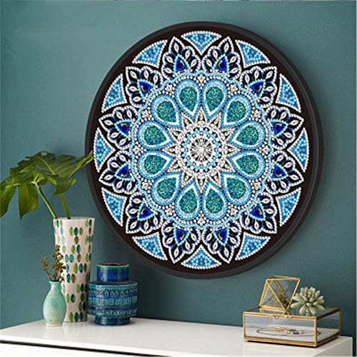 Nicole Knupfer 1pcs Mandala Libelle runden Diamond Painting, 5D Diamant Malerei Kit Arts Craft für Schlafzimmer Wandmalerei 235x235mm (Mandala) von Nicole Knupfer