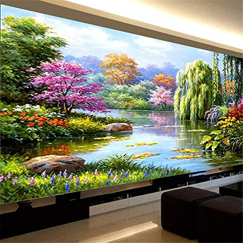 Nicole Knupfer 5D Diamant Painting Kit Landschaft Full Bohrer DIY Diamond Painting Handgemachtes Malerei Wohnzimmer Wanddekoration (100X60cm) von Nicole Knupfer