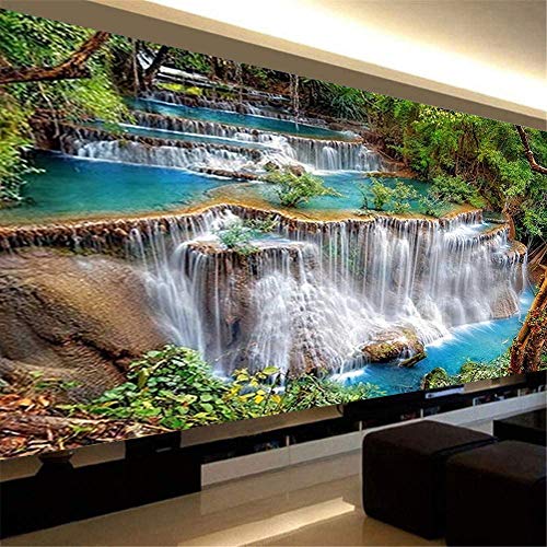 Nicole Knupfer 5D Wasserfall Diamant Painting Kit DIY Full Bohrer Diamond Malerei Handgemachtes Wohnzimmer Wanddekoration (120x50cm) von Nicole Knupfer