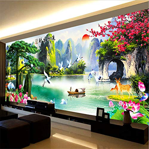 Nicole Knupfer DIY Diamant Malerei Painting Bilder, 5D Landschaft Diamond Painting Full Groß, DIY Diamant Gemälde Malen Nach Zahlen Home Dekor Stickerei Handwerk (120x50cm) von Nicole Knupfer