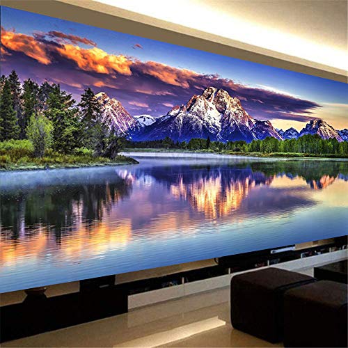 Nicole Knupfer DIY Diamond Painting 5D Diamant Painting Naturlandschaft Landschaft Set Full Drill Stickerei Groß Bilder Diamonds Malerei für Home Wand Dekor (120x50cm) von Nicole Knupfer