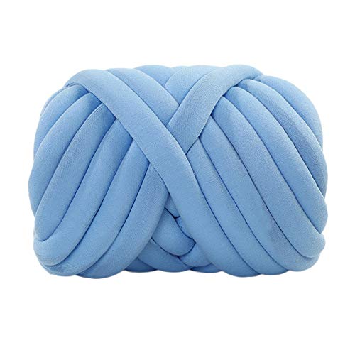 Nicole Knupfer Garn Wolle Chunky Garn Super Soft Arm DIY Hand Stricken Decke Roving Häkeln Garn (blau) von Nicole Knupfer