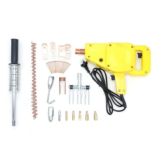 Nicvrea Bolzenschweißgerät, Dellenreparatur-Set, Punktschweißgerät, Dellenzieher, Bolzenschweißgerät, Dellenzieher-Set, 2000W Punktschweißgerät mit komplettem Zubehör, Dellenreparatur C von Nicvrea