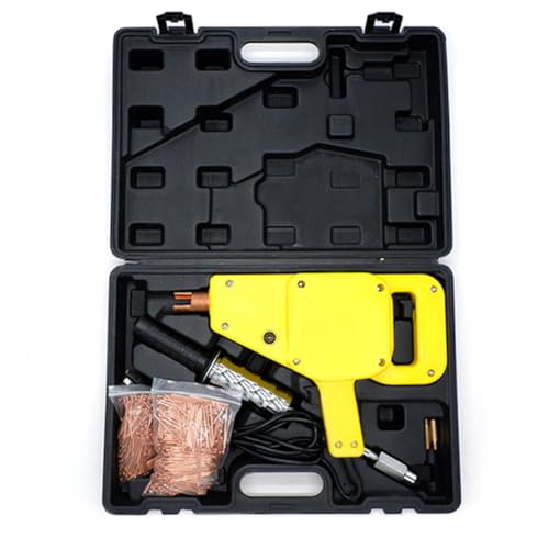 Nicvrea Punktschweißgerät, Dellenzieher-Set, Karosseriereparatur-Werkzeuge, 2000-W-Punktschweißgerät, Dellenentferner, Bolzenschweißgerät-Set für die Autoreparatur B Nicvrea Punktschweißgerät, Dellenzieher-Set, Karosseriereparatur-Werkzeuge, 2000-W-Punktschweißgerät, Dellenentferner, Bolzenschweißgerät-Set für die Autoreparatur B von Nicvrea