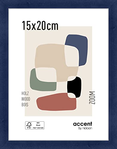 accent by nielsen Holz Bilderrahmen Zoom, 15x20 cm, Dunkelblau von accent by nielsen