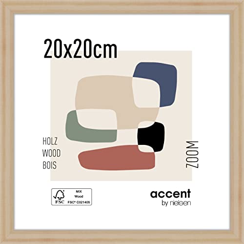 accent by nielsen Holz Bilderrahmen Zoom, 20x20 cm, Natur von accent by nielsen