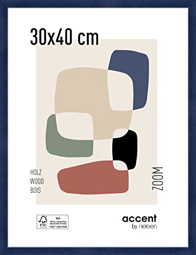 accent by nielsen Holz Bilderrahmen Zoom, 30x40 cm, Dunkelblau von accent by nielsen