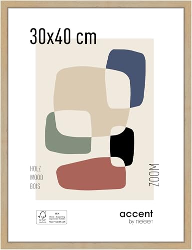 accent by nielsen Bilderrahmen, 30 x 40 cm, Holz, Gold, Fotorahmen zum Aufhängen im Hoch- & Querformat, Echtglas, Zoom accent by nielsen Bilderrahmen, 30 x 40 cm, Holz, Gold, Fotorahmen zum Aufhängen im Hoch- & Querformat, Echtglas, Zoom von accent by nielsen