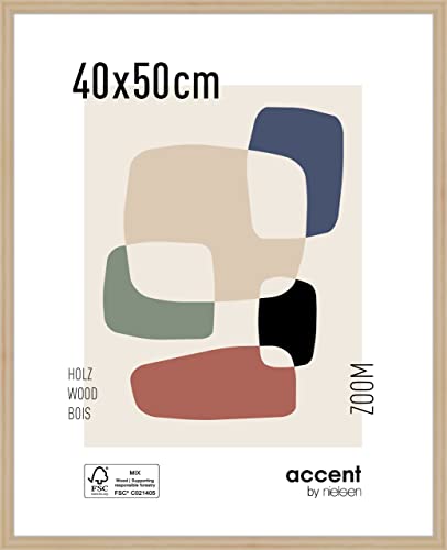 accent by nielsen Holz Bilderrahmen Zoom, 40x50 cm, Natur von accent by nielsen